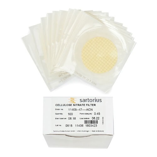 Filter Cellulose Nitrate Sartorius 0.45um 47mm Dia Filter Paper