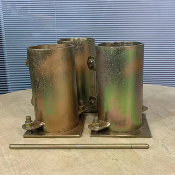 4×8 Inch Concrete Cylinder Molds 1 Set (3 Cylinder+1 Rod)