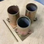 4×8 Inch Concrete Cylinder Molds 1 Set (3 Cylinder+1 Rod)