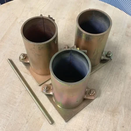 4×8 Inch Concrete Cylinder Molds 1 Set (3 Cylinder+1 Rod)