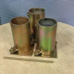 4×8 Inch Concrete Cylinder Molds 1 Set (3 Cylinder+1 Rod)